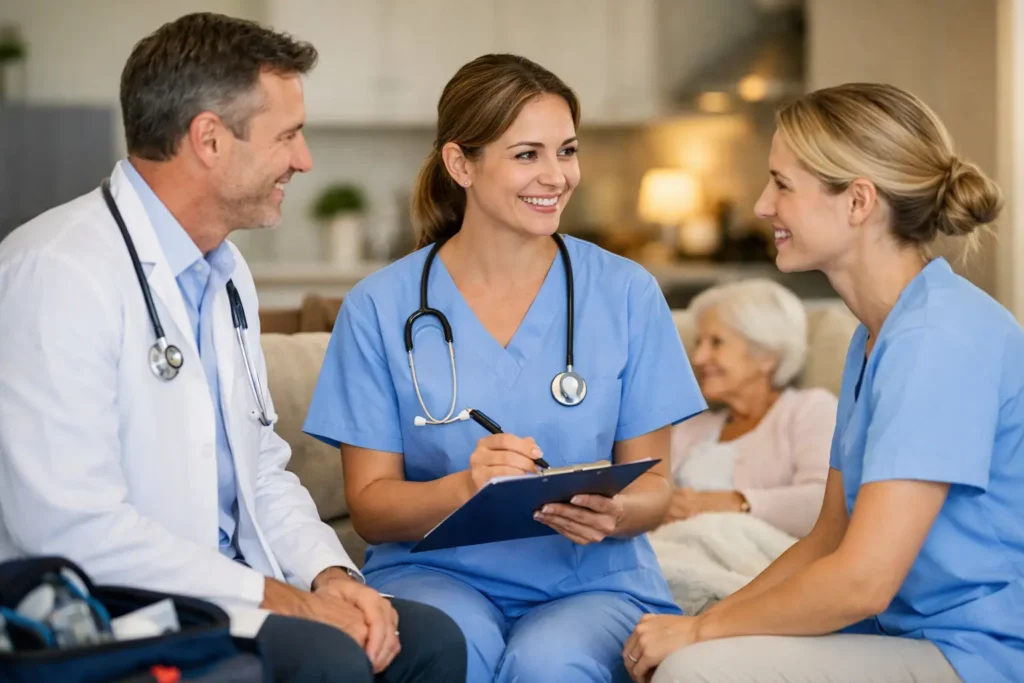Colaborare cadre medicale pentru îngrijiri la domiciliu