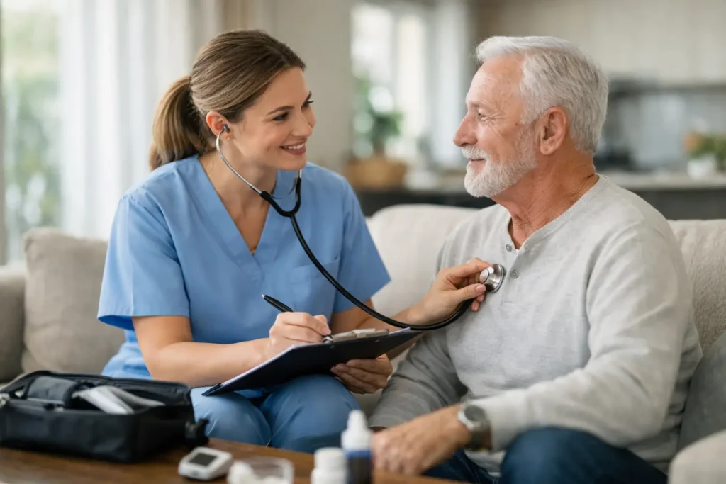 Evaluare personal medical autorizat acasă